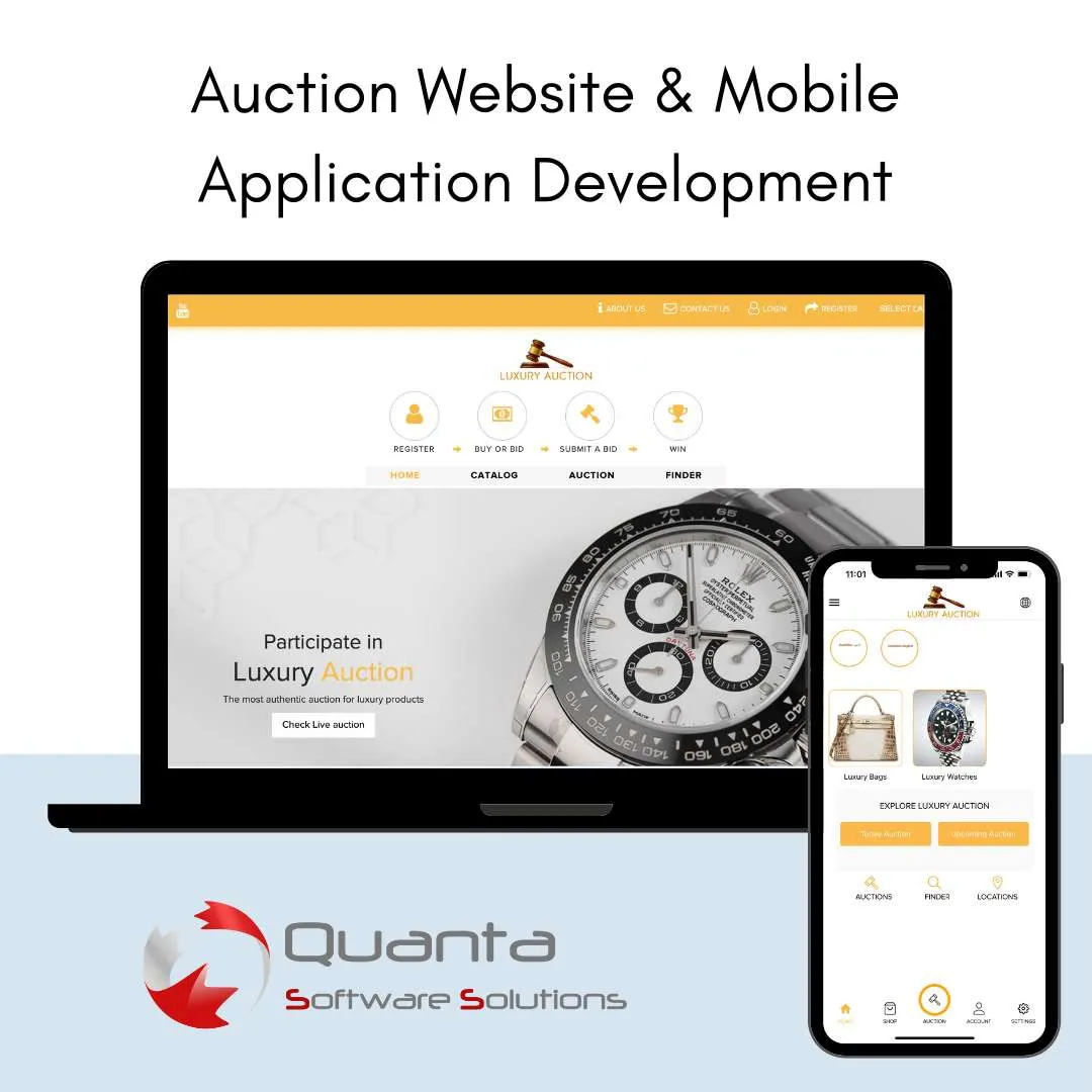 Luxury Auction- Auction Website & Mobile Application Development